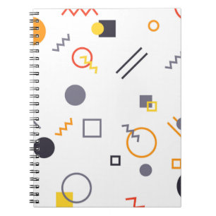 Cool, unique, trendy, urban abstract illustration notebook