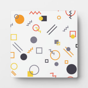 Cool, unique, trendy, urban abstract illustration plaque