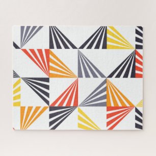 Cool, unique, trendy, urban, colorful triangles jigsaw puzzle