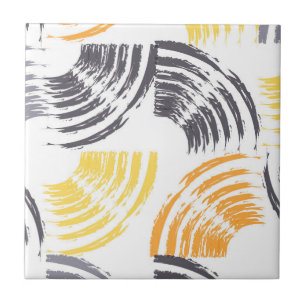 Cool, unique, trendy, urban colourful brush ceramic tile