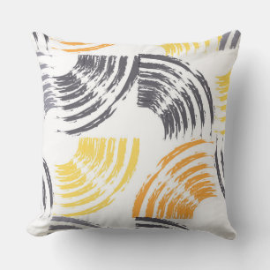 Cool, unique, trendy, urban colourful brush stroke cushion