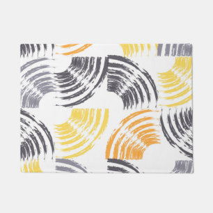 Cool, unique, trendy, urban colourful brush stroke doormat