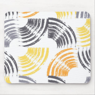 Cool, unique, trendy, urban colourful brush stroke mouse pad