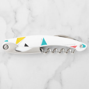 Cool, unique, trendy, urban colourful triangles corkscrew