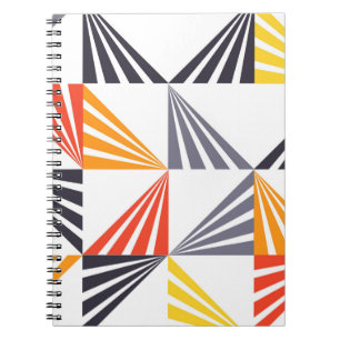 Cool, unique, trendy, urban, colourful triangles notebook