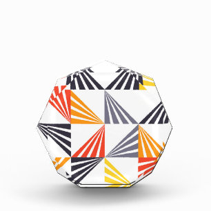 Cool, unique, trendy, urban, colourful triangles photo block