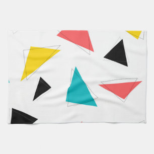 Cool, unique, trendy, urban colourful triangles tea towel