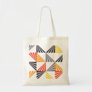 Cool, unique, trendy, urban, colourful triangles tote bag