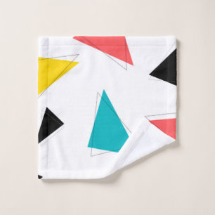 Cool, unique, trendy, urban colourful triangles wash cloth