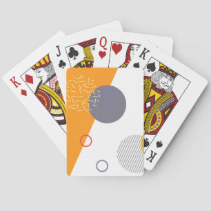 Cool, unique, trendy, urban geometric illustration playing cards