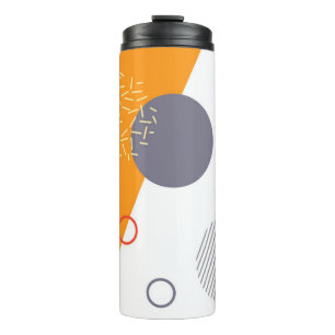 Cool, unique, trendy, urban geometric illustration thermal tumbler