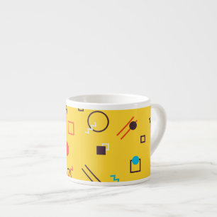 Cool, unique, trendy, urban geometric Memphis Espresso Cup