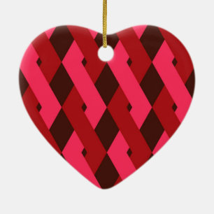 Cool, unique, trendy, urban geometric shapes ceramic ornament