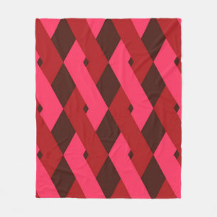 Cool, unique, trendy, urban geometric shapes fleece blanket