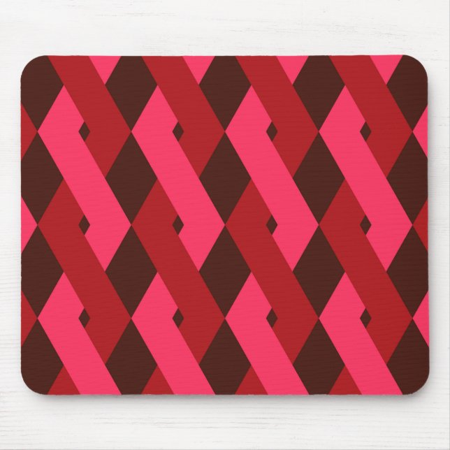 Cool, unique, trendy, urban geometric shapes mouse pad (Front)