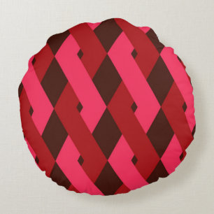 Cool, unique, trendy, urban geometric shapes round cushion