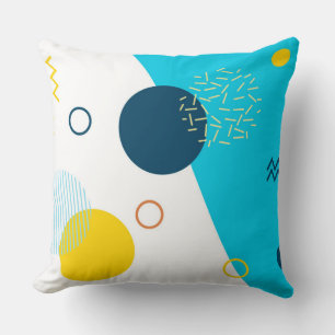 Cool, unique, trendy, urban, Memphis illustration Cushion