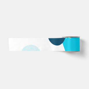 Cool, unique, trendy, urban, Memphis illustration Satin Ribbon
