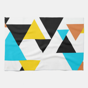 Cool, unique, trendy, urban, modern triangles tea towel