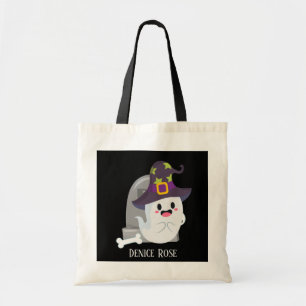 cool unisex kids Halloween ghost trick treat Tote Bag