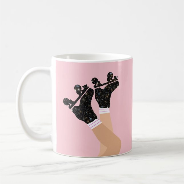 Cool Universe Roller Skates Derby Skater Gift   Coffee Mug (Left)