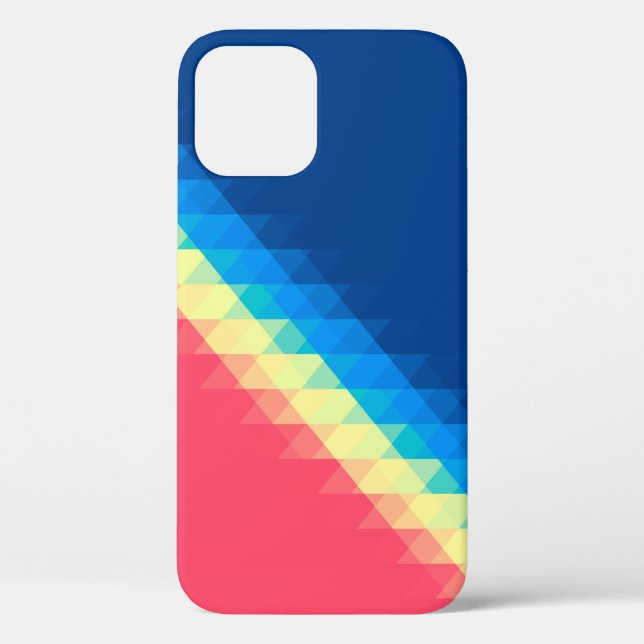 cool urban dun colourful triangles illustrated bac Case-Mate iPhone case (Back)