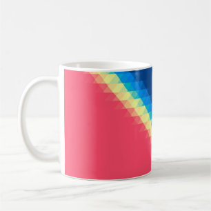 cool urban dun colourful triangles illustrated bac coffee mug