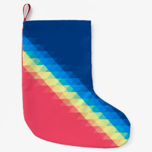 cool urban dun colourful triangles illustrated bac small christmas stocking
