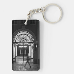 Cool, urban, modern city life photography key ring