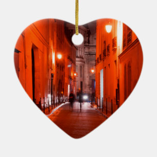 Cool, urban, modern photo of Parisian lifestyle Ceramic Ornament