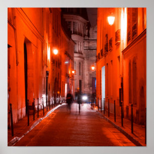 Cool, urban, modern photo of Parisian lifestyle Poster