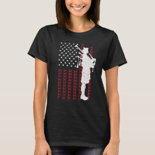 Cool US Flag Bagpiper For Men Women Bagpipe Player T-Shirt
