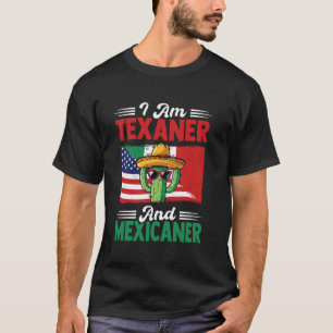 Cool USA Mexican Roots Texas Present Mexico Herita T-Shirt