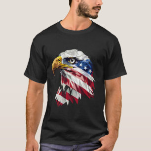 Cool USA Patriotic Bald Eagle American Flag for 4t T-Shirt