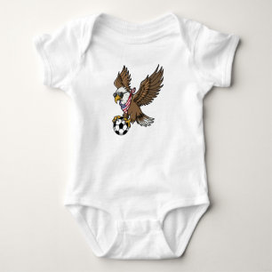 Cool USA Soccer Eagle Sunglasses Vintage Patriotic Baby Bodysuit