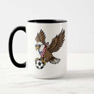 Cool USA Soccer Eagle Sunglasses Vintage Patriotic Mug