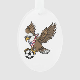 Cool USA Soccer Eagle Sunglasses Vintage Patriotic Ornament