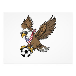 Cool USA Soccer Eagle Sunglasses Vintage Patriotic Photo Print