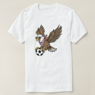Cool USA Soccer Eagle Sunglasses Vintage Patriotic T-Shirt