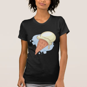 Cool Vanilla Ice Cream Design T-Shirt
