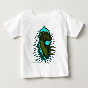 Cool velociraptor dinosaur baby t-shirt