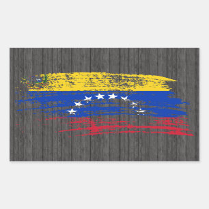 Cool Venezuelan flag design Rectangular Sticker