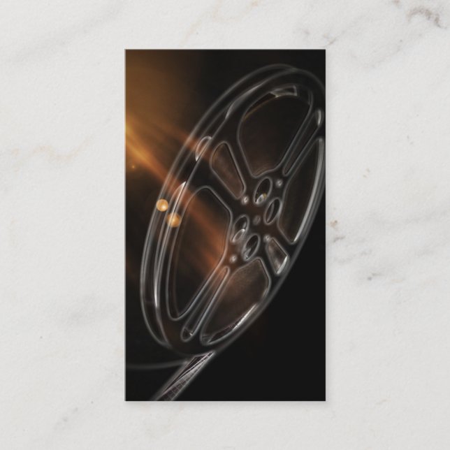 Cool Video Film Production Movie Reel Business Card (Front)