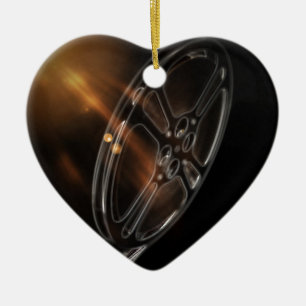 Cool Video Film Production Movie Reel Ceramic Ornament