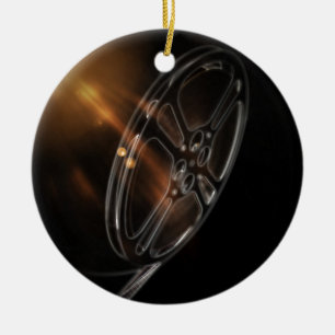 Cool Video Film Production Movie Reel Ceramic Ornament