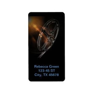 Cool Video Film Production Movie Reel Label