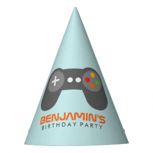 Cool Video Game Controller Kids Birthday Party Hat