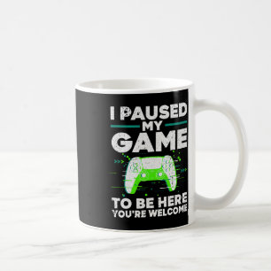 Cool Video Gamer For Men Boys Kids Game Paused Gam Coffee Mug