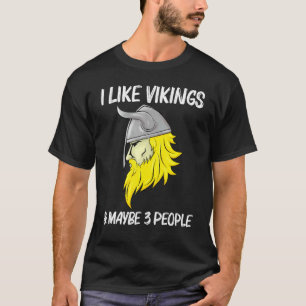 Cool Viking Design For Men Women Norse Horned Helm T-Shirt