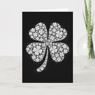 Cool Vintage 4 Leaf Clover For St Patricks Day Card